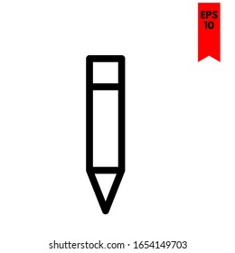 ilustración de icono plano de lápiz