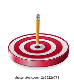 Illustration of Pencil Target Writing Ideas