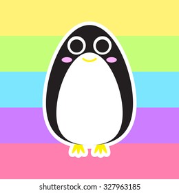 Illustration with penguin