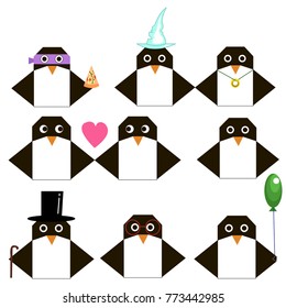 Illustration of penguins.