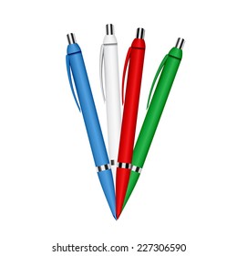 illustration of pens