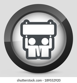 Illustration of people activism icon