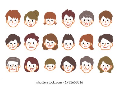 Illustration of people of different ages