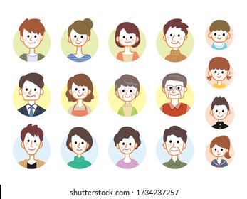 Illustration of people of different ages