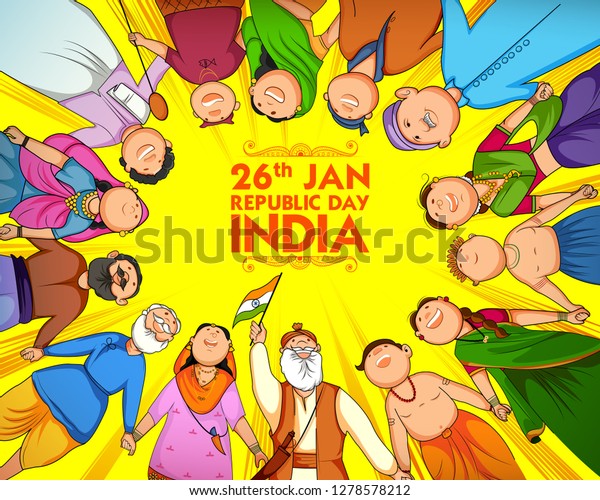 Illustration People Different Religion Showing Unity Stock Vector ...