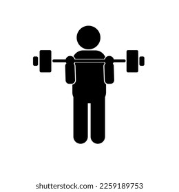 illustration of people doing sports. puss up. plank. weightlifting. gym