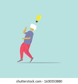 illustration of people finding an idea