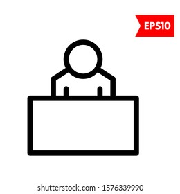 illustration of people flat icon