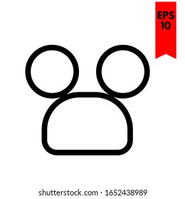 illustration of people flat icon