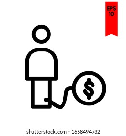illustration of people flat icon