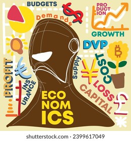 Illustration of people getting happy about their growth in economic and business SHOTLISTbanking