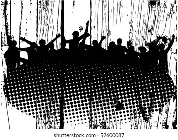 Illustration of people jumping