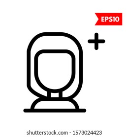 illustration of people plus icon