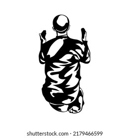  Illustration von Menschen, die Gebet verweigern