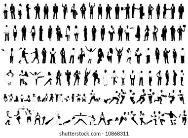 Illustration of people silhouettes