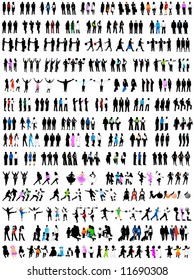 Illustration of people silhouettes