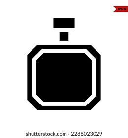 illustration of perfume glyph icon 