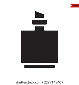 illustration of perfume glyph icon 