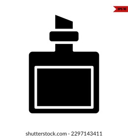 illustration of perfume glyph icon 