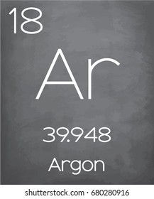 An Illustration of the Periodic Element  Argon