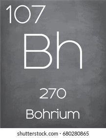 An Illustration of the Periodic Element  Bohrium