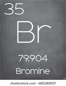 An Illustration of the Periodic Element  Bromine