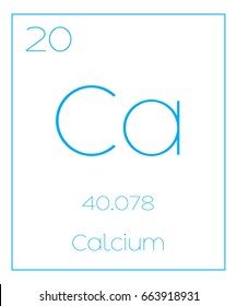 An Illustration of the Periodic Element  Calcium