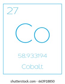 An Illustration of the Periodic Element  Cobalt