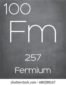 An Illustration of the Periodic Element Fermium