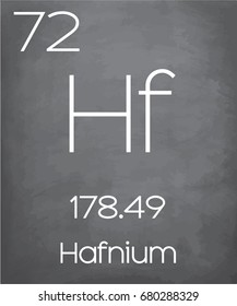 An Illustration of the Periodic Element Hafnium