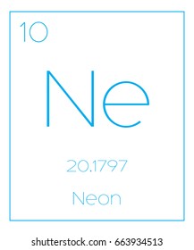 An Illustration of the Periodic Element  Neon