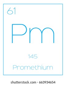 An Illustration of the Periodic Element  Promethium