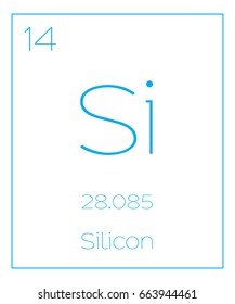 An Illustration of the Periodic Element  Silicon