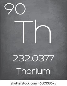 An Illustration of the Periodic Element Thorium