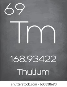 An Illustration of the Periodic Element  Thulium