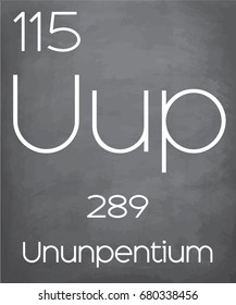 An Illustration of the Periodic Element  Ununpentium