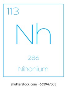 An Illustration of the Periodic Element  Ununtrium