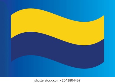 Illustration of Perlis State Flag- Perlis, A state of Malaysia in the northwestern coast of Peninsular Malaysia. As well as the northernmost in the country