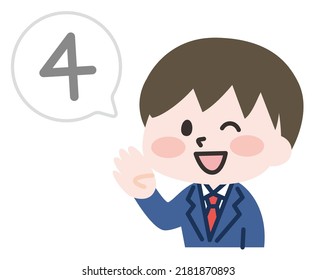 Ilustración de una persona contando