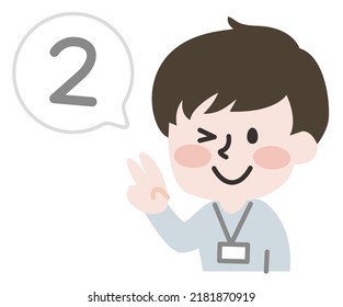Ilustración de una persona contando