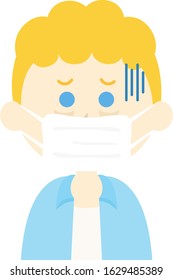 
Illustration of a person infected with a virus.