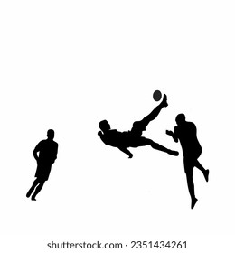 illustration of a person playing football 
