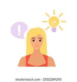 An illustration of a person with positive thoughts, surrounded by stars and rainbows.