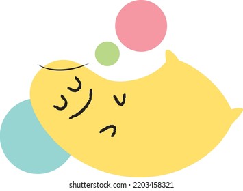 Illustration of a person relaxing