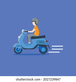 illustration of a person riding a motorcycle, whether used in book or website materials