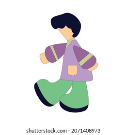 illustration of a person sitting on the floor