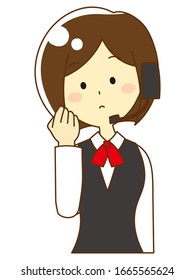 Illustration of a person thinking with a cheek stick