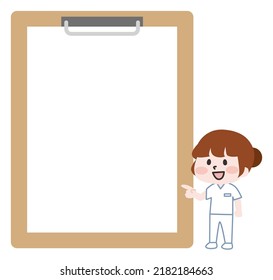 Illustration of a person wearing a binder and a lab coat