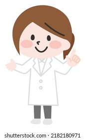 Illustration of a person working in the medical field