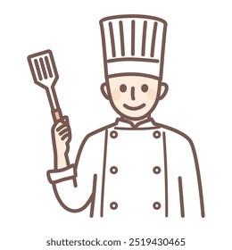 illustration of person working for restaurant